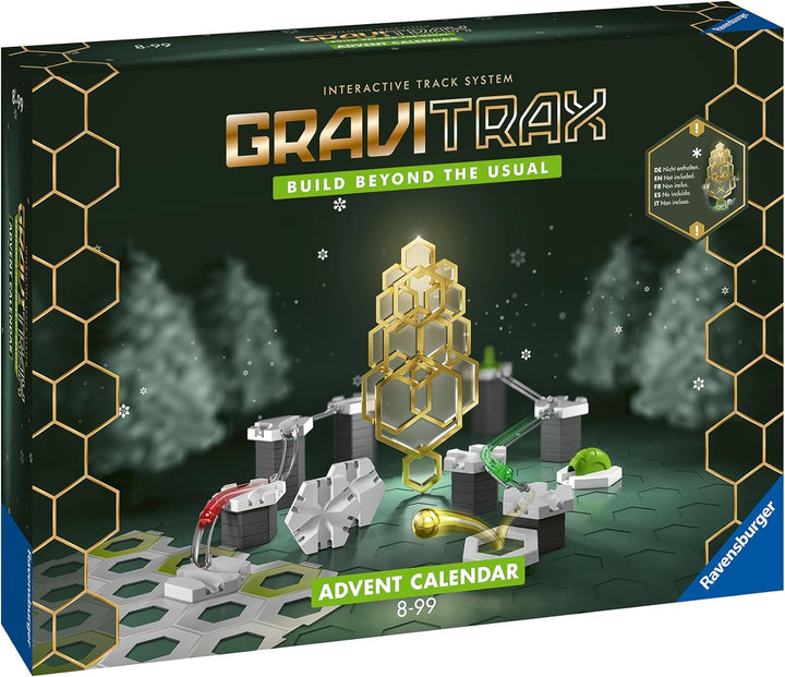Ravensburger GraviTrax Adventskalender - Ideal für GraviTrax Anfänger und Fans, Konstruktionsspielze