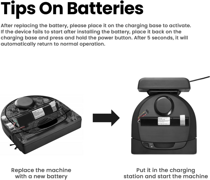ANTIEE 6500mAh Akku für Neato Robotics D3 D4 D5 D6 D7 D3+ D301 D303 D5+ D502 D503 D701 D702 D703 D70