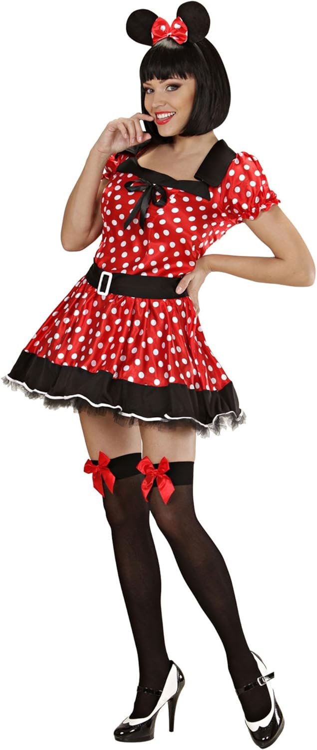 "MOUSE GIRL" (dress with sewn-in petticoat, ears) - (L), L