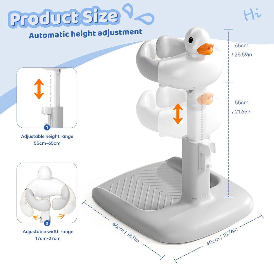 Baby Dusche Ständer – Einstellbarer Baby Shower Stand Support mit AntiRutsch Basis - Duschständer Ki