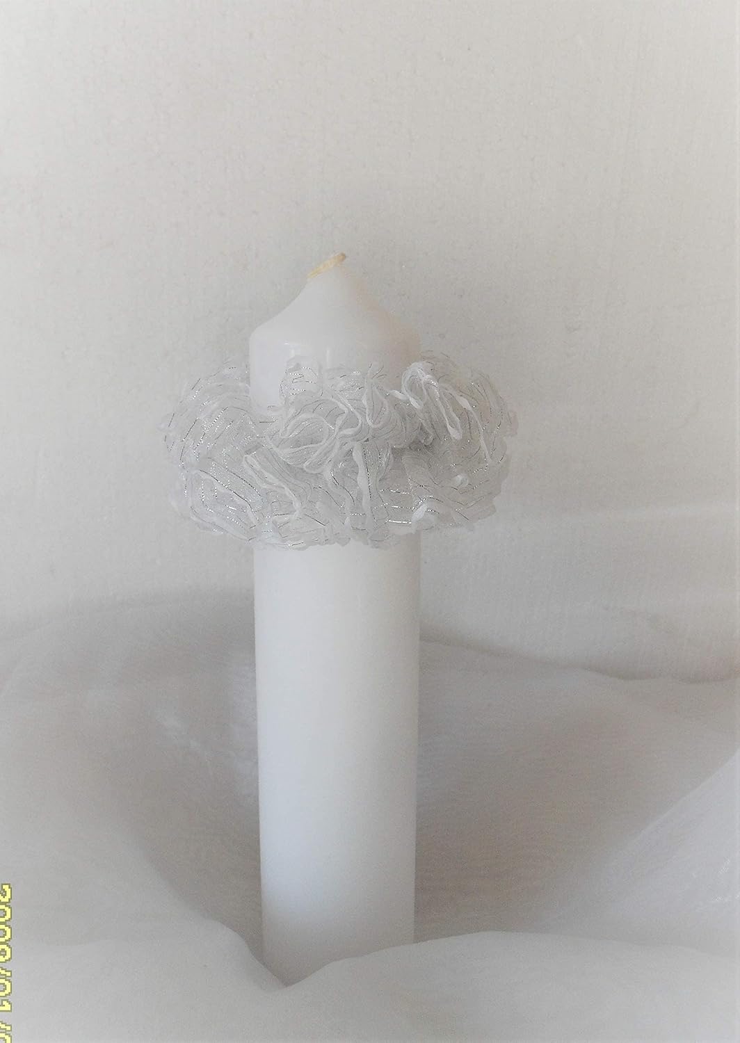 Tropfschutz Taufkerzen,Kommunionkerze- Konfirmation weiss-Durchmesser(60-80mm)