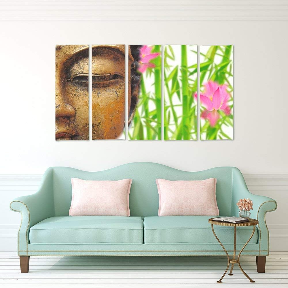 Feeby. Leinwandbild - 5 Teile - Bilder Wand Bild Wandbilder Kunstdruck XXL, 5-Teilig, Typ C, 300x140