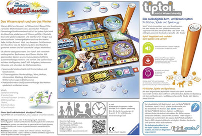 Ravensburger tiptoi Die verrückte Wetter-Maschine Spiel, ab 4 Jahren, Lerne mit Professor Donnerhage