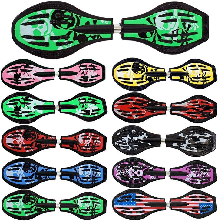 FunTomia Waveboard Original ABEC9 Kugellager inkl. Tasche - Bis 120kg - (Verschiedene Farbdesigns) G