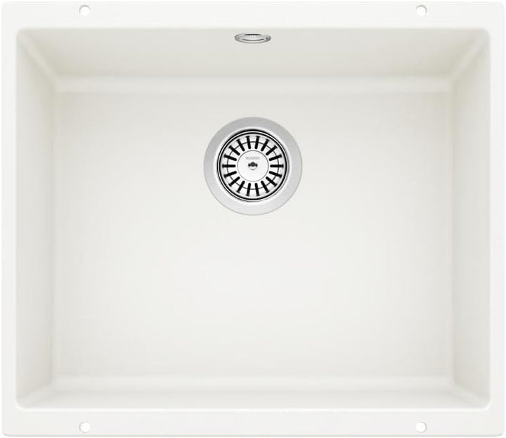 BLANCO ROTAN 500-U | SILGRANIT weiss | Einbauart: Unterbau | ohne Ablauffernbedienung | 60er Untersc