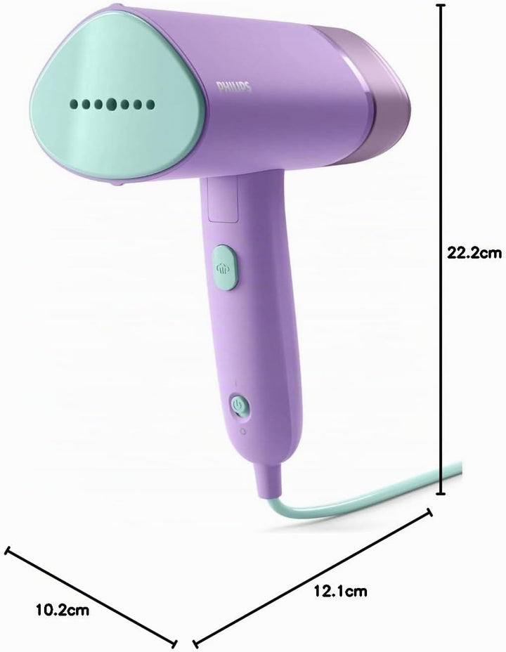 Philips 3000-Serie Tragbarer Dampfglätter - 1000 W, Dampfleistung 20 g/min, 100ml Wassertank, Kein B