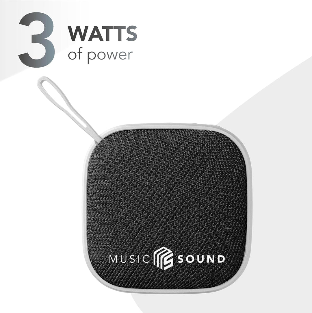 Music Sound - MINI - Bluetooth-Lautsprecher - 3-Watt-Leistung - 4 Stunden Spielzeit - Kompakt und tr