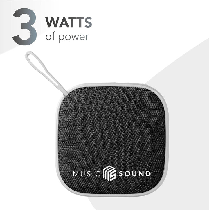 Music Sound - MINI - Bluetooth-Lautsprecher - 3-Watt-Leistung - 4 Stunden Spielzeit - Kompakt und tr