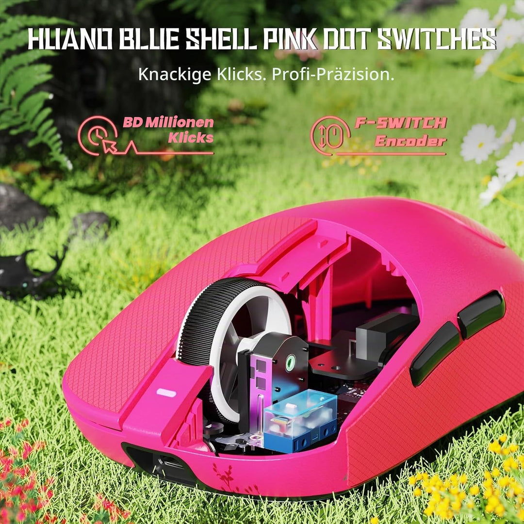 ATTACK SHARK X8SE Kabellose Gaming-Maus, 55g Ultraleicht, PAW3311 Sensor, BK52820 Chip, 25.000 DPI,