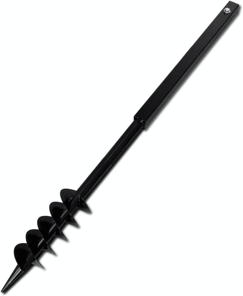 WIFESE Erdbohrer mit Griff 80 mm Verlängerungsrohr 13 m Bohrer Benzin Erdbohrer für Bohrmaschine Bod