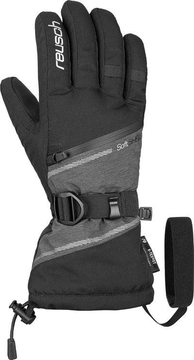Reusch Damen Demi R-tex Xt Handschuhe 6.5 Black/Grey Melange/Silver, 6.5 Black/Grey Melange/Silver