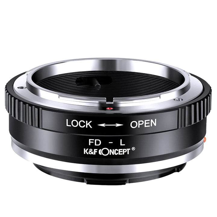 K&F Concept Objektivadapter FD-L Manueller Fokus Kompatibel mit Canon FD & FL 35mm Objektiv auf L Mo