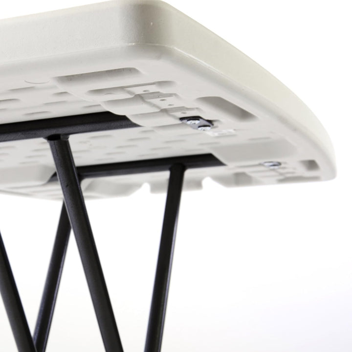 Nexos Partytisch 50x70 cm weiss Klapptisch Balkontisch höhenverstellbar Beistelltisch Campingtisch k