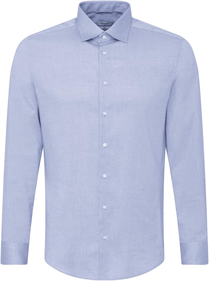 Seidensticker Herren Hemd 36 Blau, 36 Blau