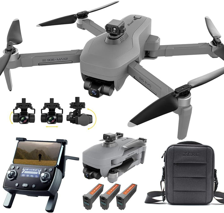 X-Verse ZLL SG906 MAX2 Drohne mit Kamera 4K HD, 4km RC, 3 Achsen Gimbal+EIS, Hindernisvermeidung in