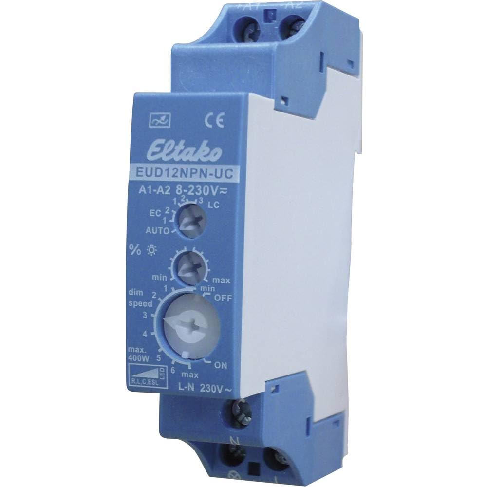 Eltako EUD12NPN-UC Universal-Dimmschalter, Blau, Grau Single, Single