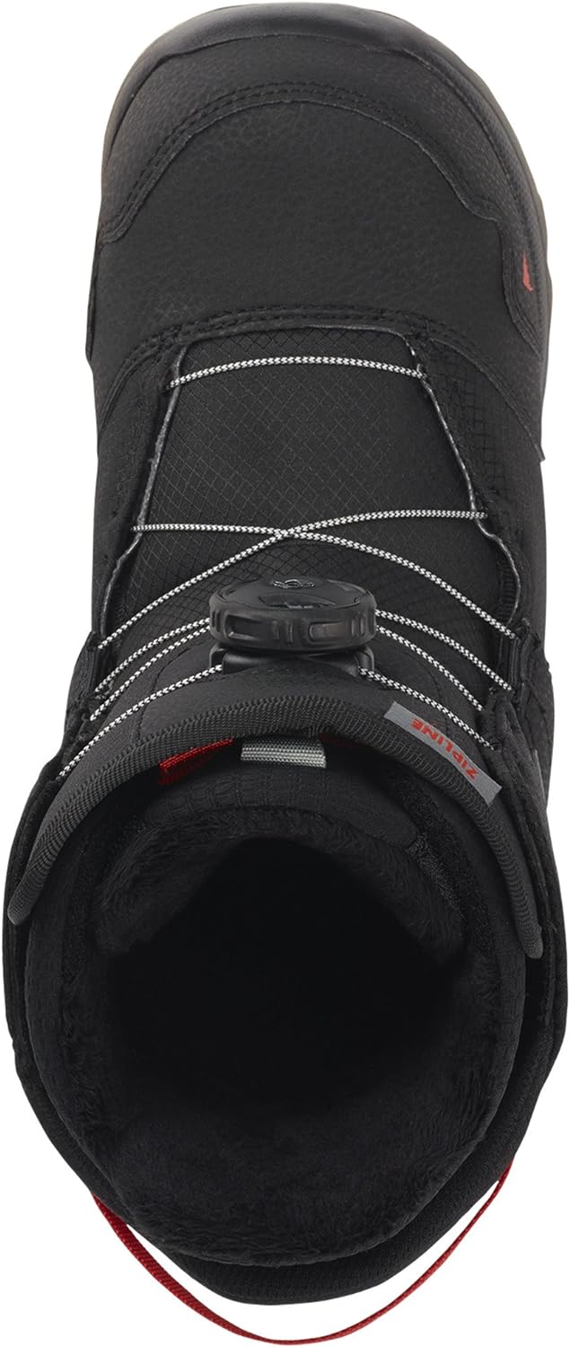 Burton Kinder Zipline Boa Black Snowboard Boot 6K Schwarz, 6K Schwarz