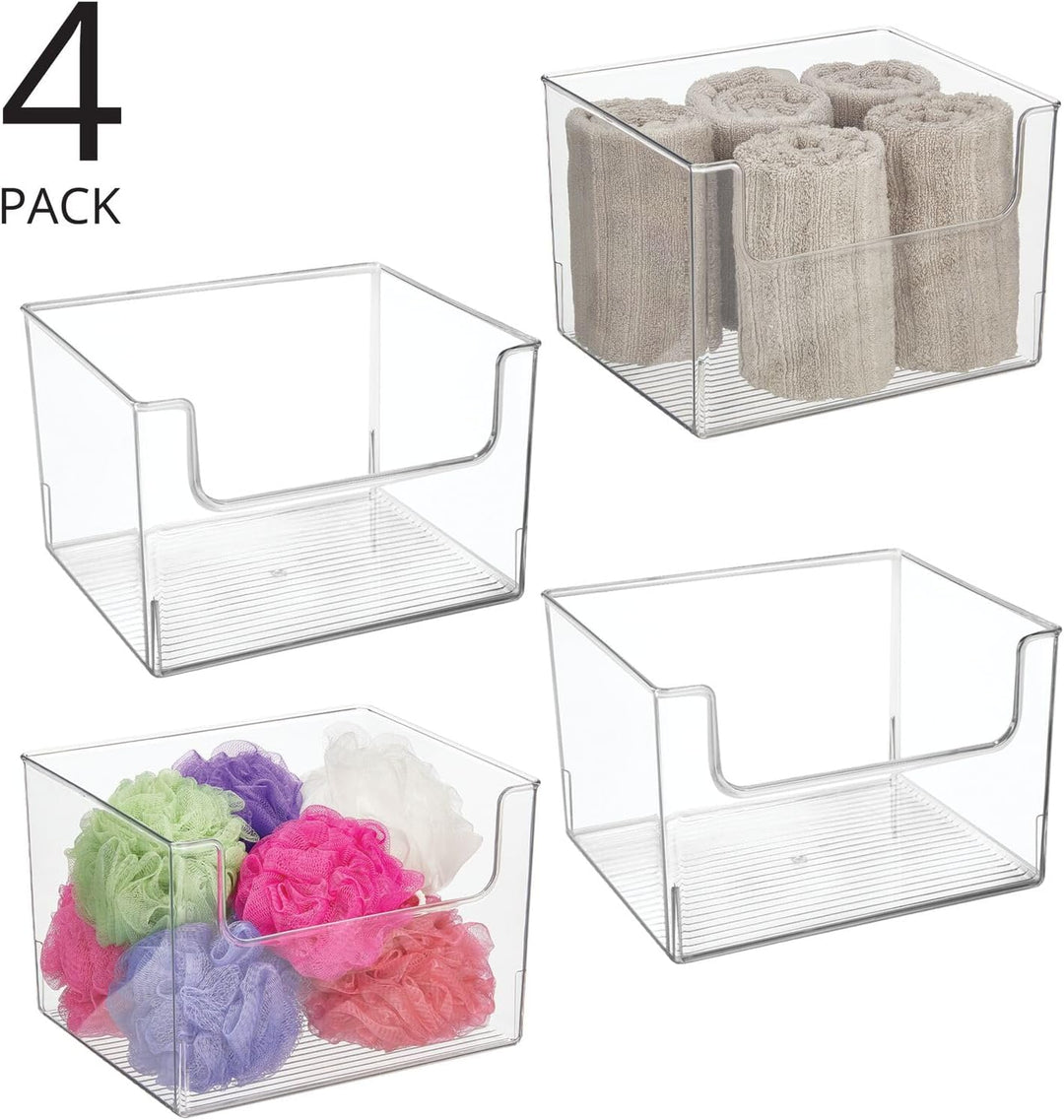 mDesign Aufbewahrungsbox für das Badezimmer – Bad Organizer aus Kunststoff – praktische Badablage fü