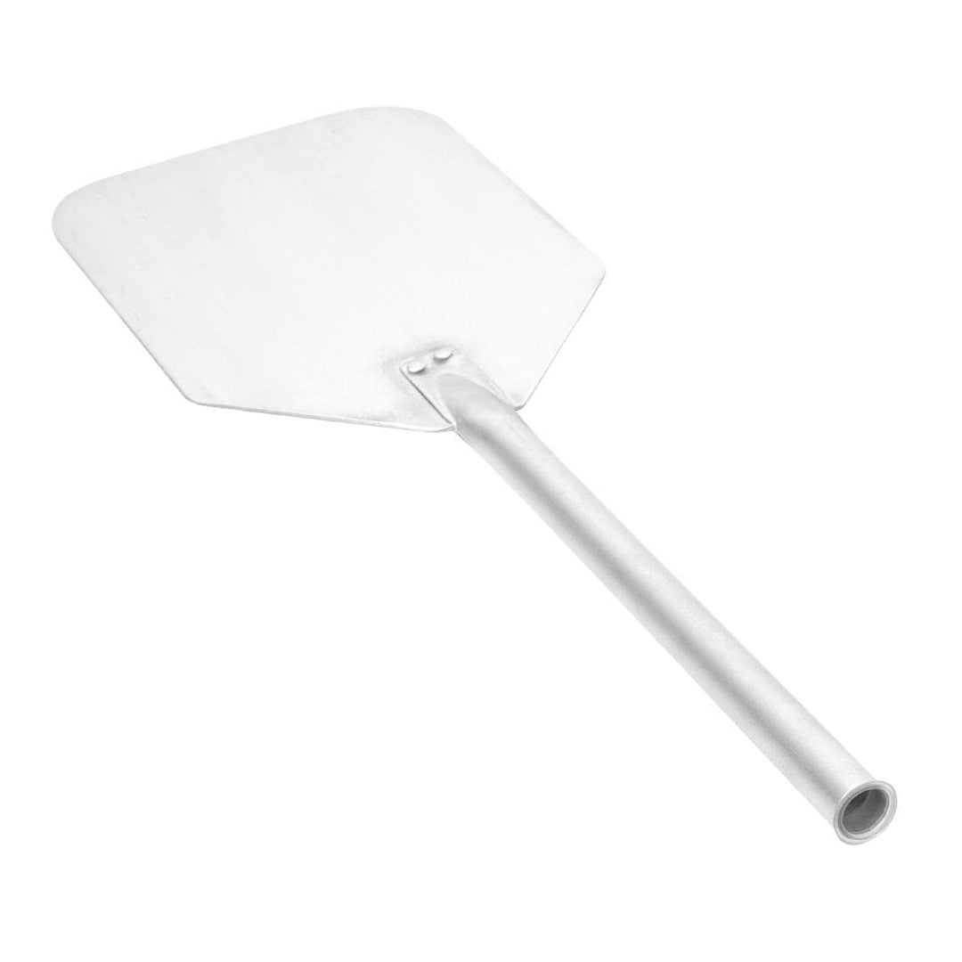 Vogue F037 Pizzaschaufel/-schneider aus Aluminium mit Holzgriffen