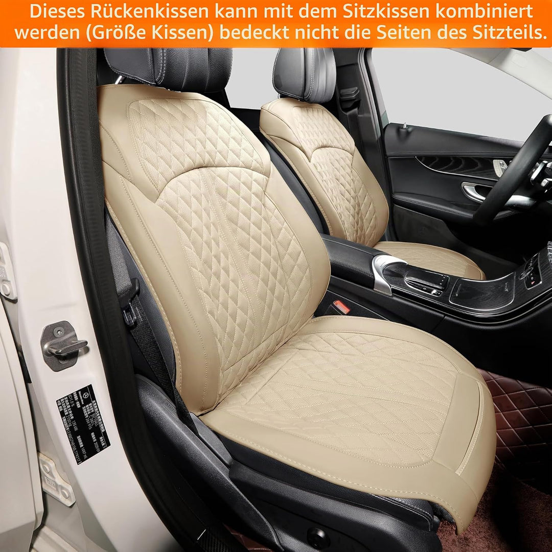 1p Echtes Rindsleder sitzbezug Auto Vordersitz-Rückenlehnenbezüge,sitzkissen Auto fahrersitz,Echtes