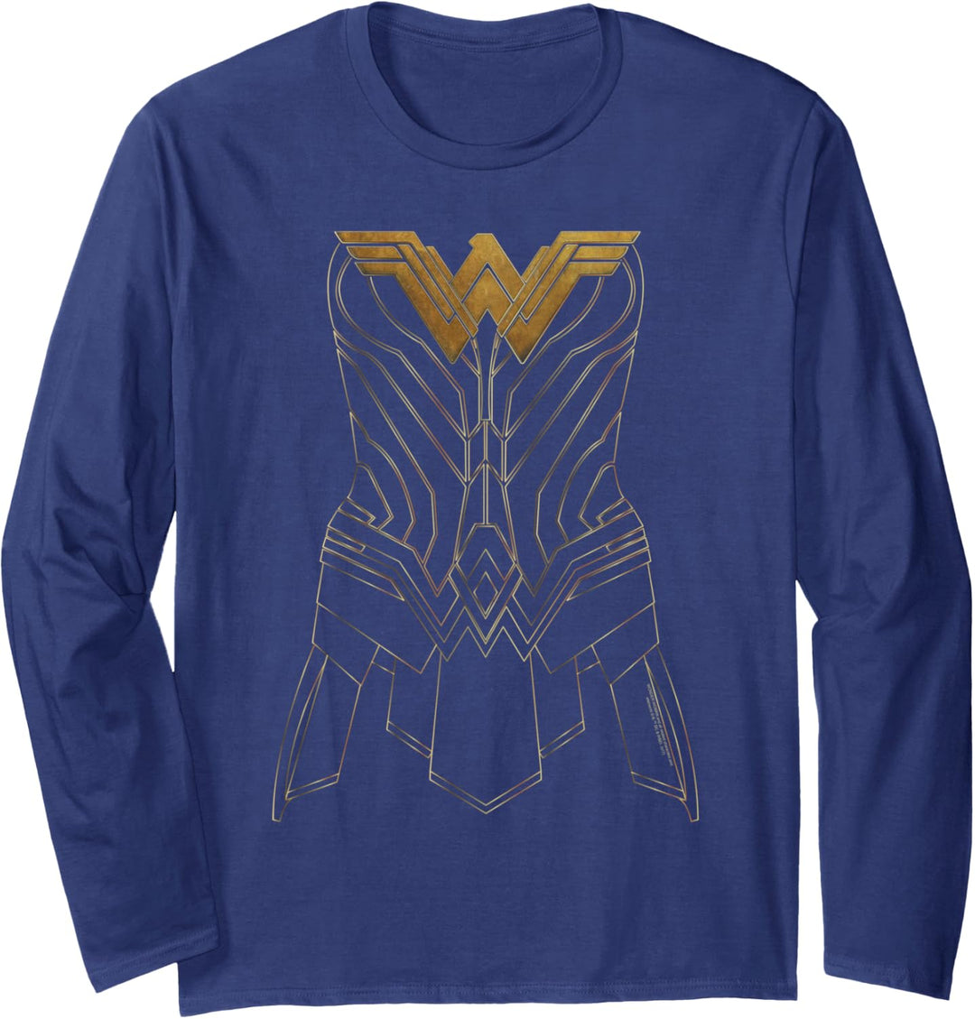 Wonder Woman Movie Armor Outline Langarmshirt