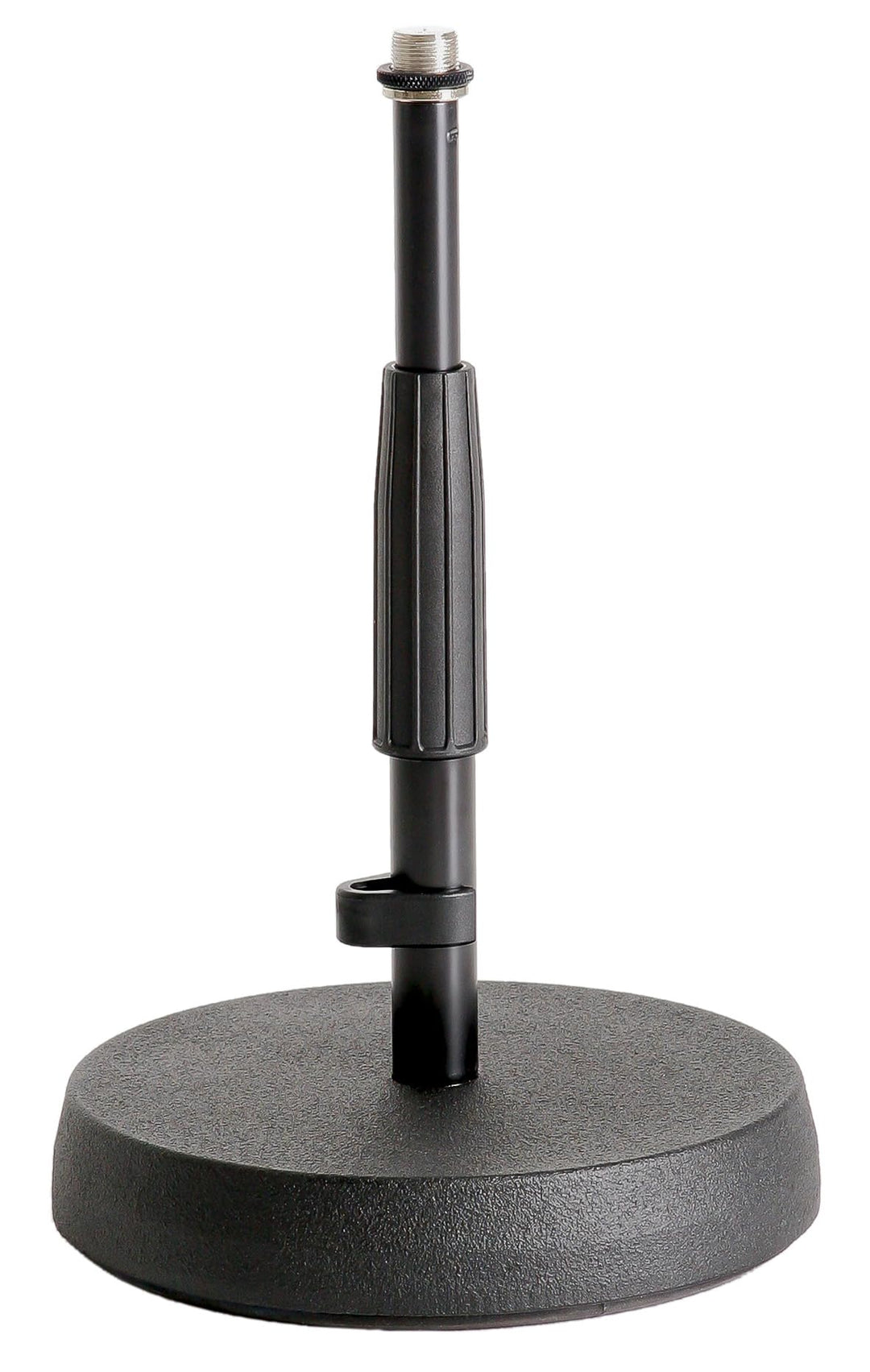 K&M 23325 Tischstativ Schwarz – 21,7 - 34,7 cm Höhe – 3/8“ Gewindeanschluss – ausziehbar, mit Tritts