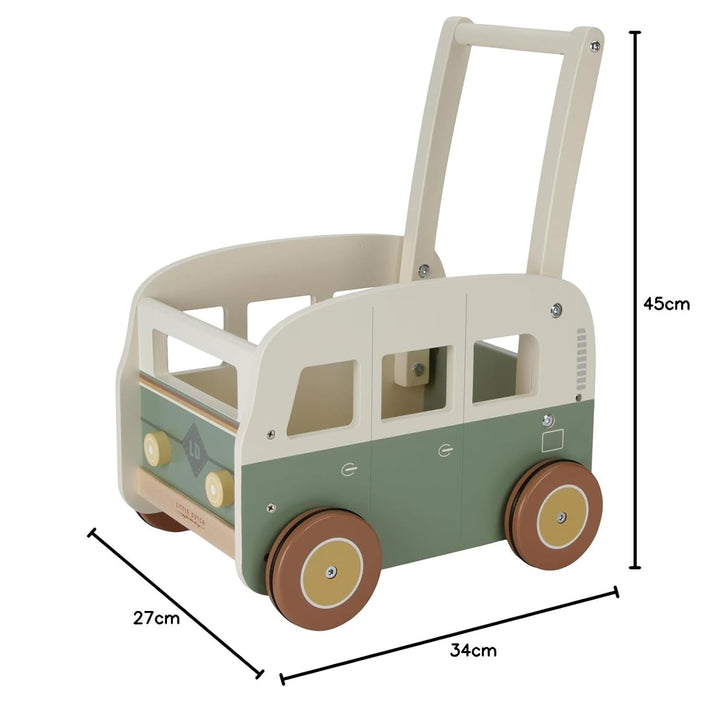 Little Dutch 7126 FSC Holz Laufwagen Camper Bus - Vintage