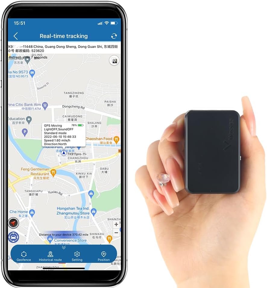 Winnes GPS-Tracker Echtzeit-Tracking Abonnement Mini GPS Tracker mit Magnet enthält mehrere Alarme G