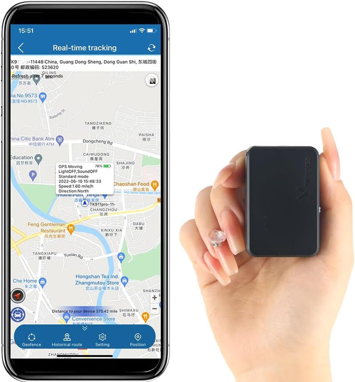 Winnes GPS-Tracker Echtzeit-Tracking Abonnement Mini GPS Tracker mit Magnet enthält mehrere Alarme G