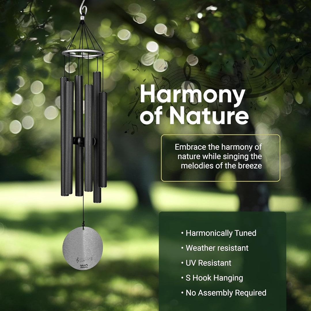NATURE'S MELODY - Aureole Tunes Klangspiel, 80 cm, schwarz 28-inch Schwarz, 28-inch Schwarz