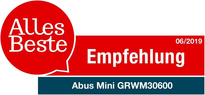 ABUS Mini-Rauchmelder GRWM30600 mit 10-Jahres-Batterie - Q-Label & DIN EN14604 zertifiziert - 85 dB