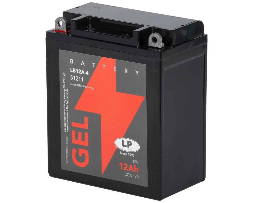 Landport Gel Roller- u. Motorradbatterie GB12A-A (YB12A-A Gel) DIN51211