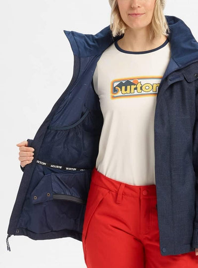 Burton Damen Jet Set Snowboard Jacke S Dress Blue, S Dress Blue