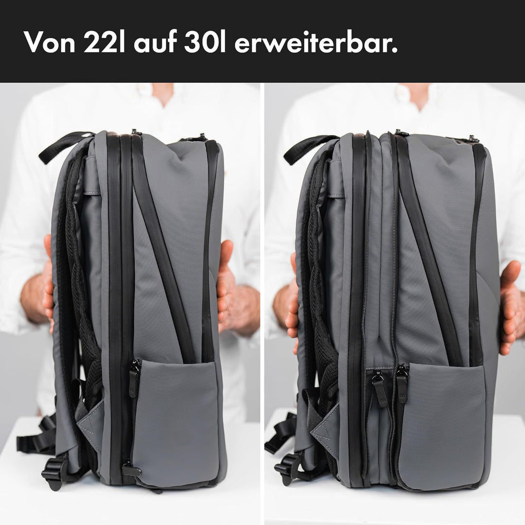 onemate Rucksack Backpack Pro 2 (Herren und Damen) Vielseitig und Durchdacht 22L Space-grey, Space-g