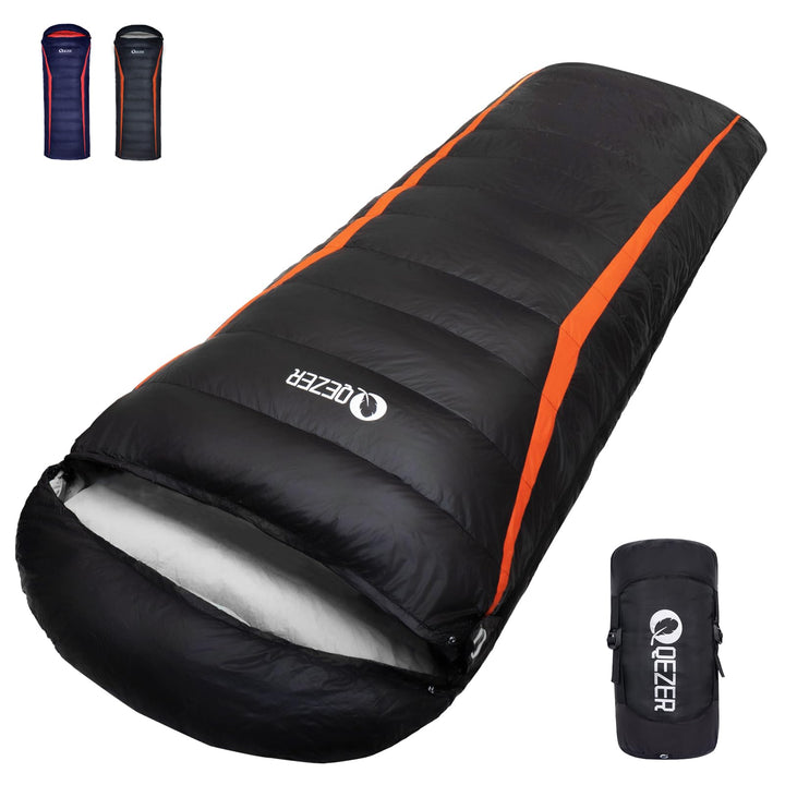 Daunenschlafsack,schlafsack kleines packmass , 600FP+ Premium-Daunen, 12°C bis -24°C, leicht und war