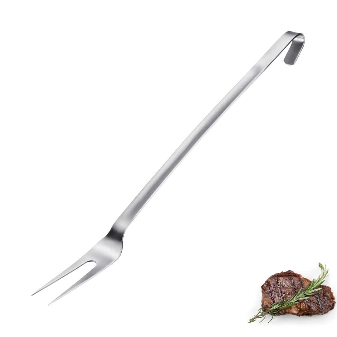 Westmark Fleischgabel Pro – Edelstahl Tranchiergabel mit langen Zinken & Aufhängehaken – Perfekt für