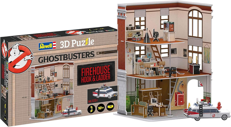 Revell 3D Puzzle 00223 Ghostbuster Die Ghostbusters Welt als 3D Puzzle entdecken, Bastelspass für je