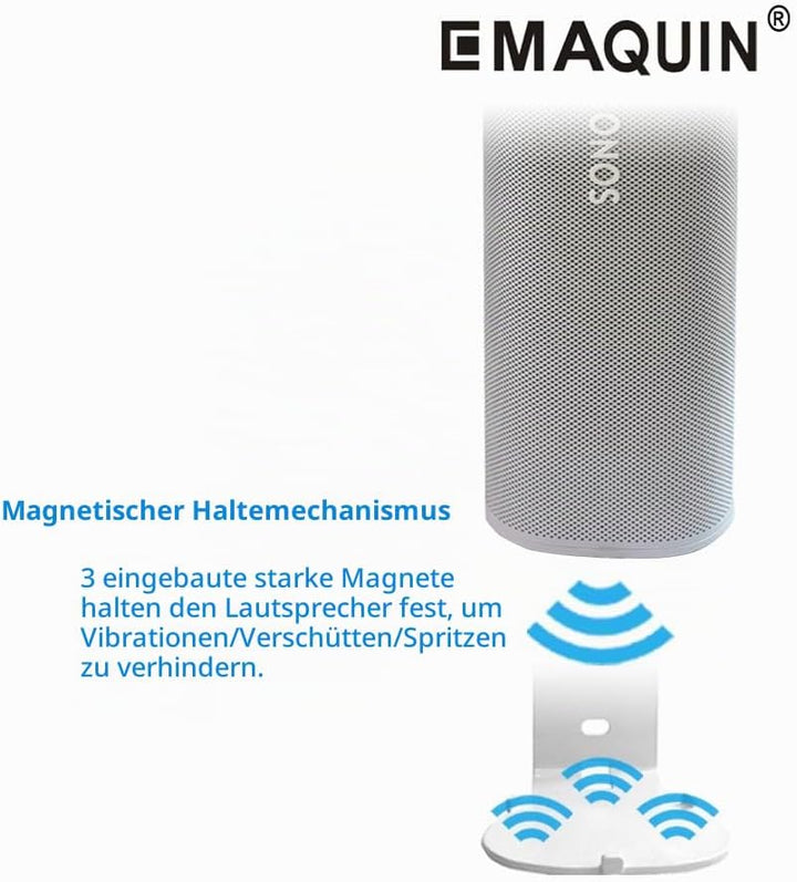 Wandhalterung für Sonos Roam/Sonos Roam SL Lautsprecher(Kompatibel mit Sonos Roam und Sonos Roam SL,
