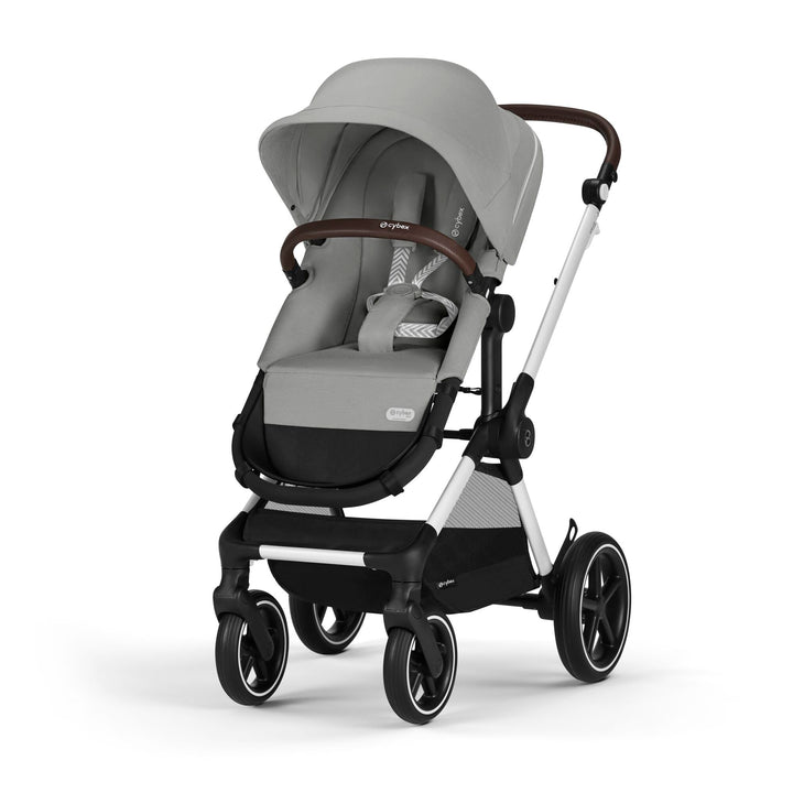 CYBEX Gold Kinderwagen EOS Lux 2-in-1, ab 0-4 Jahre, Stone Grey | Ab Geburt bis 22 kg (ca. 4 Jahre),