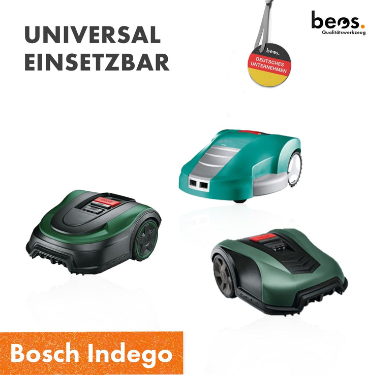 BEOS® 30 x Premium Titan Ersatzmesser für Bosch Indego + Schrauben mit Sicherung- Ersatzklingen für