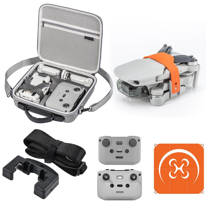 DJI Mini 4 Pro-Zubehörset, Aufbewahrungstasche, Sonnenblende (mit Riemen), Blendfreier Displayschutz