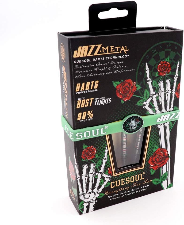 CUESOUL Jazz-Metal 21/23 / 25g Stahlspitze 90% Wolfram Dart Set mit integrierten ROST Flights CSJM-J