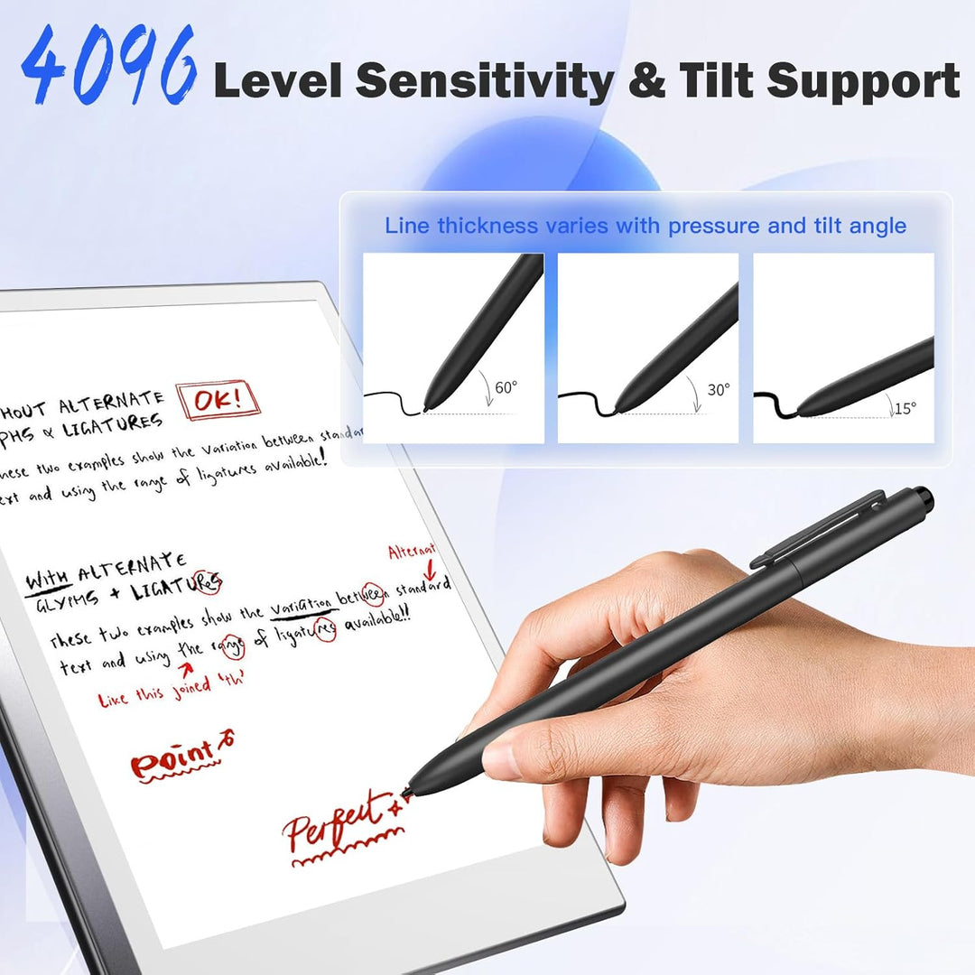 TiMOVO EMR Stift Kompatibel mit Remarkable 2, Digitaler Stift für Remarkable mit Radiergummi, Neigun