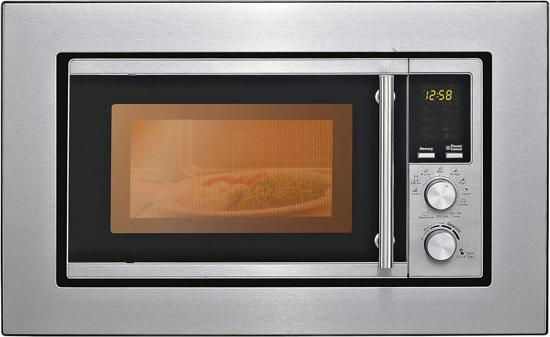 Silva Schneider EBM-G 880E Mikrowelle Edelstahl 700W Grillfunktion, Einbaufaehig