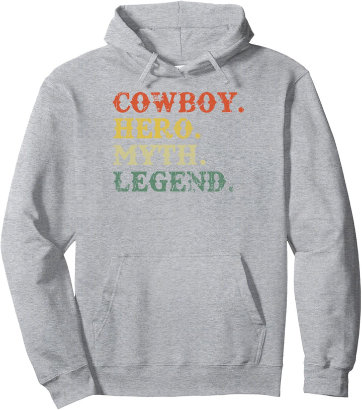 Cowboy Held Mythos Legende Retro Westernreiten Rodeo Country Pullover Hoodie