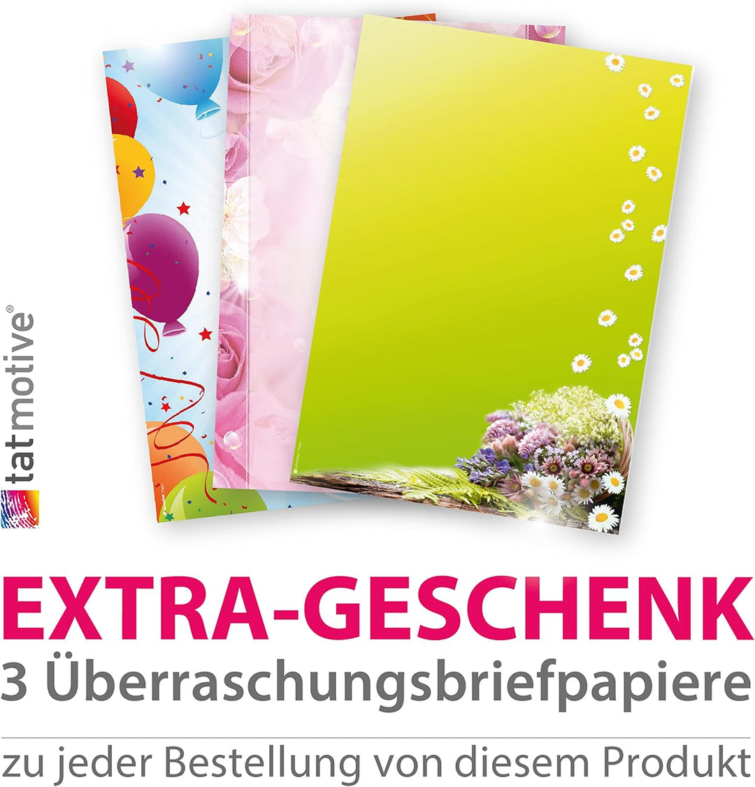 tatmotive Danksagung Hochzeit Herzen (40 Sets) sehr elegante Danksagungskarten für Hochzeit, inkl. D