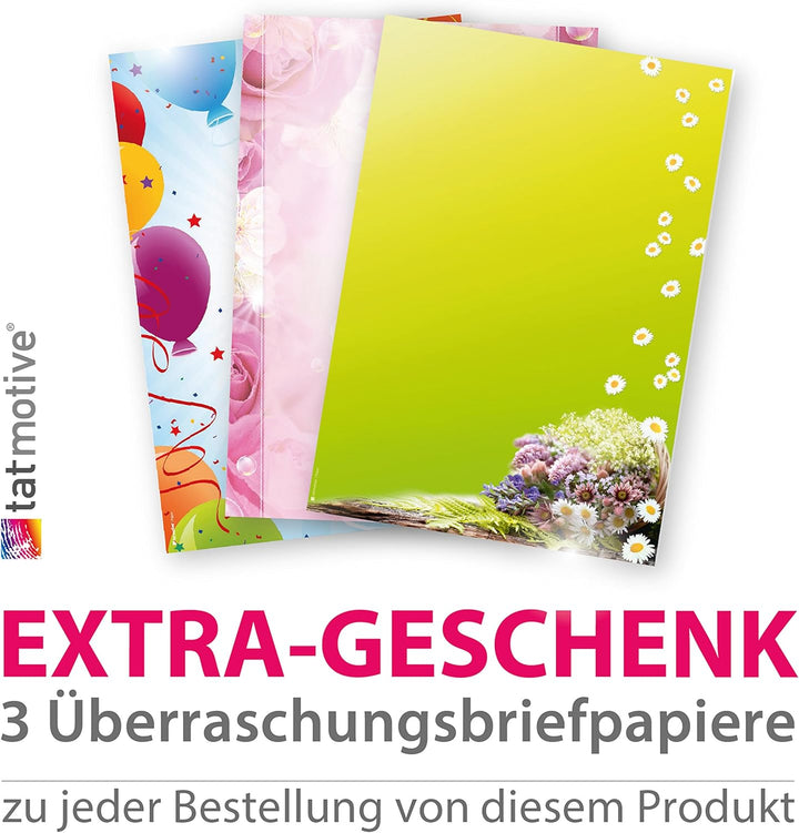 tatmotive Danksagungskarten Hochzeit Herzen (20 Sets) sehr elegante Dankeskarten für Hochzeit, inkl.