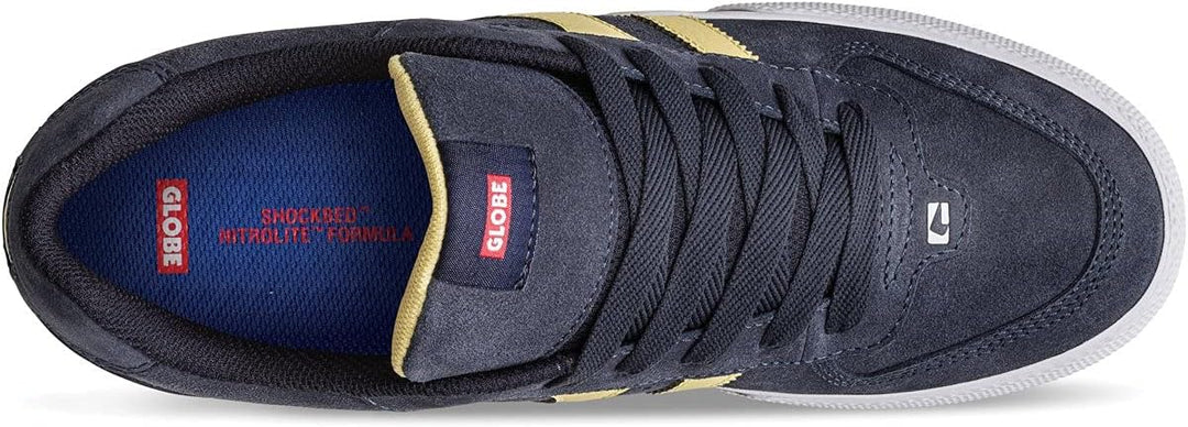Globe Herren Encore-2 Skate-Schuh 38 EU Navy Pale Yellow, 38 EU Navy Pale Yellow