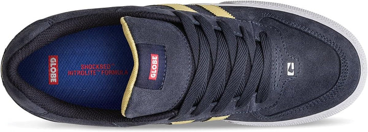 Globe Herren Encore-2 Skate-Schuh 38 EU Navy Pale Yellow, 38 EU Navy Pale Yellow