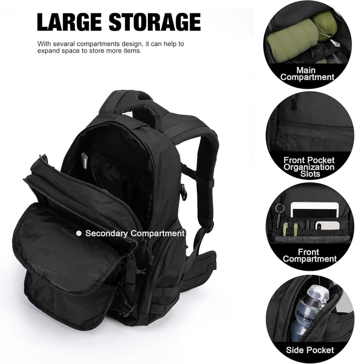 Mardingtop 25L/28L/40L Militär Rucksack Herren Arbeit für Taktischer Assault Wandern Reisen Outdoor